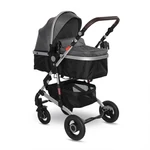 Kép 1/10 - Lorelli Alba multifunkciós babakocsi - Premium Steel Grey