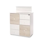Kép 4/4 - Lorelli Cupboard pelenkázó komód - White & Light Oak