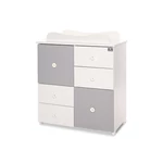 Kép 2/4 - Lorelli Cupboard pelenkázó komód - White & Stone Grey
