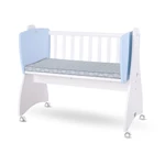 Kép 2/2 - Lorelli First Dreams ringatható bölcső 105x55 - White / Baby Blue New