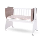 Kép 2/2 - Lorelli First Dreams ringatható bölcső 105x55 - White / Coffee New