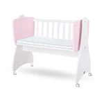 Kép 2/2 - Lorelli First Dreams ringatható bölcső 105x55 - White / Orchid Pink New