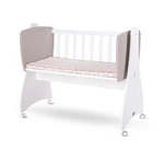 Kép 2/2 - Lorelli First Dreams ringatható bölcső 105x55 - White / String New