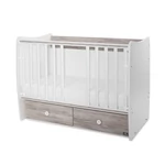 Kép 4/5 - Lorelli Matrix kiságy 60x120 - White Artwood 2Box