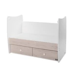 Kép 5/5 - Lorelli Matrix kiságy 60x120 Light Light Oak 2Box
