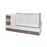 Kép 2/10 - Lorelli Mini Max kombi ágy 190x72 - White Coffe New