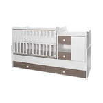 Kép 3/10 - Lorelli Mini Max kombi ágy 190x72 - White Coffe New