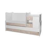 Kép 6/10 - Lorelli Mini Max kombi ágy 190x72 - White Light Oak New