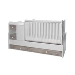 Kép 2/10 - Lorelli Mini Maxi kombi ágy 190x72 - White Artwood New