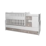 Kép 3/10 - Lorelli Mini Maxi kombi ágy 190x72 - White Artwood New