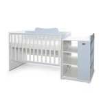 Kép 2/9 - Lorelli Multi kombi ágy 190x72 - White Baby Blue