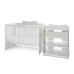 Kép 2/7 - Lorelli Multi kombi ágy 190x72 - White Milky Green