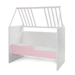 Kép 5/6 - Lorelli Multi kombi ágy 190x72 - White Orchid Orchid Pink