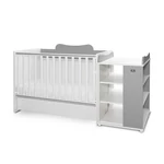 Kép 1/3 - Lorelli Multi kombi ágy 190x72 - White Stone Grey