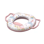 Kép 1/2 - Lorelli párnázott WC szűkítő fogantyúval - Pink Princess