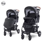 Kép 1/4 - Lorelli Daisy sport babakocsi + lábzsák - Black