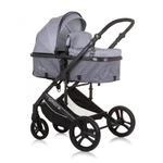 Kép 1/7 - Chipolino Amore babakocsi mózessé alakítható sportrésszel - Ash Grey