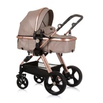 Kép 1/7 - Chipolino Havana babakocsi mózessé alakítható sportrésszel - Golden Beige