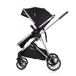 Kép 4/7 - Chipolino AURA babakocsi mózessé alakítható sportrésszel - Obsidian/Silver