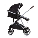 Kép 5/7 - Chipolino AURA babakocsi mózessé alakítható sportrésszel - Obsidian/Silver