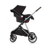 Kép 7/7 - Chipolino AURA babakocsi mózessé alakítható sportrésszel - Obsidian/Silver