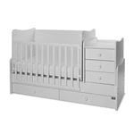 Kép 5/10 - Lorelli Maxi Plus kombi ágy 70x160 - Trio White
