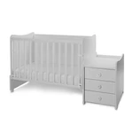 Kép 8/10 - Lorelli Maxi Plus kombi ágy 70x160 - Trio White