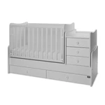 Kép 1/10 - Lorelli Maxi Plus kombi ágy 70x160 - Trio White