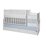 Kép 4/10 - Lorelli Maxi Plus kombi ágy 70x160 - Trio White/Baby Blue