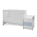 Kép 8/10 - Lorelli Maxi Plus kombi ágy 70x160 - Trio White/Baby Blue