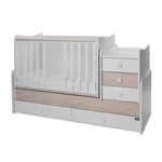 Kép 6/10 - Lorelli Maxi Plus kombi ágy 70x160 - Trio White/Ligh Oak