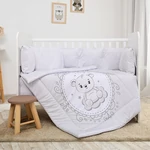 Kép 1/2 - Lorelli Lilly ágynemű garnitúra 60x120 - Little Bear Grey