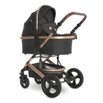 Kép 1/5 - Lorelli Boston multifunkciós babakocsi + adapter - Black