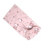 Kép 2/2 - Lorelli gumis lepedő 60x120 + 15cm - Pink Ballerina Bear