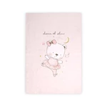 Kép 1/3 - Lorelli Paplan huzat 140x95cm - Pink Ballerina Bear