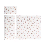 Kép 1/2 - Lorelli 3 részes nyári ágynemű garnitúra babakocsiba - Bears & Pillows beige