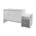 Kép 4/8 - Lorelli Trend PLUS kombi ágy 70x165 - White Stone Grey ÚJ