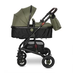 Kép 3/10 - Lorelli Alba multifunkciós babakocsi + adapter - Premium Loden Green