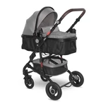 Kép 1/7 - Lorelli Alba multifunkciós babakocsi + adapter - Premium Opaline Grey