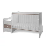 Kép 7/10 - Lorelli Maxi Plus kombi ágy 70x160 - White & Amber ÚJ