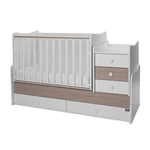 Kép 1/10 - Lorelli Maxi Plus kombi ágy 70x160 - White & Amber ÚJ