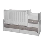 Kép 1/10 - Lorelli Maxi Plus kombi ágy 70x160 - White & Artwood ÚJ