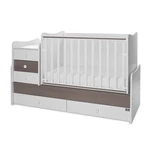 Kép 2/10 - Lorelli Maxi Plus kombi ágy 70x160 - White & Caffe ÚJ