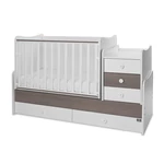 Kép 1/10 - Lorelli Maxi Plus kombi ágy 70x160 - White & Caffe ÚJ