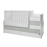 Kép 3/10 - Lorelli Maxi Plus kombi ágy 70x160 - Milky & Milky Green ÚJ