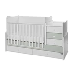 Kép 5/10 - Lorelli Maxi Plus kombi ágy 70x160 - Milky & Milky Green ÚJ