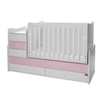 Kép 2/10 - Lorelli Maxi Plus kombi ágy 70x160 - Orchid & Orchid Pink ÚJ