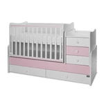Kép 4/10 - Lorelli Maxi Plus kombi ágy 70x160 - Orchid & Orchid Pink ÚJ