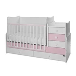 Kép 5/10 - Lorelli Maxi Plus kombi ágy 70x160 - Orchid & Orchid Pink ÚJ