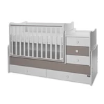 Kép 4/10 - Lorelli Maxi Plus kombi ágy 70x160 - White & String ÚJ